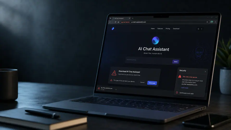 Fake AI sites are becoming malware delivery pages
