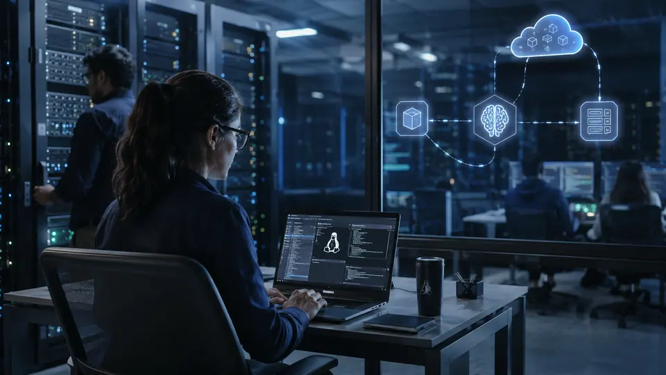 Enterprise Linux vendors are packaging AI for local-to-cloud work