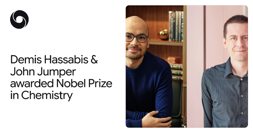 Demis Hassabis and John Jumper Receive Nobel Prize in Chemistry src 1iup3ao featured