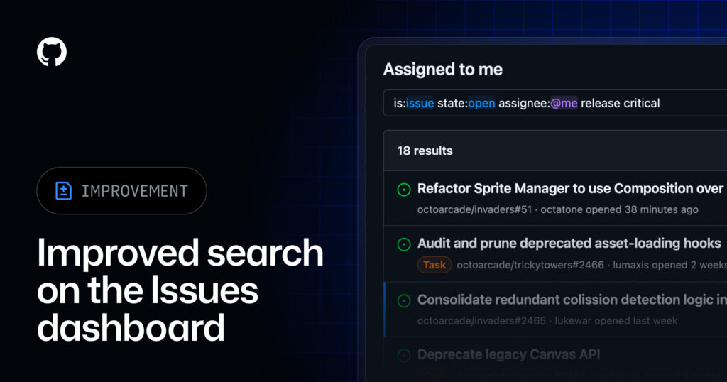 Improved Search Functionality for GitHub Issues Dashboard src erygab featured